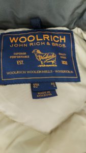 WOOLRICH (ウールリッチ) ダウンジャケット クリーニング ブランドタグ